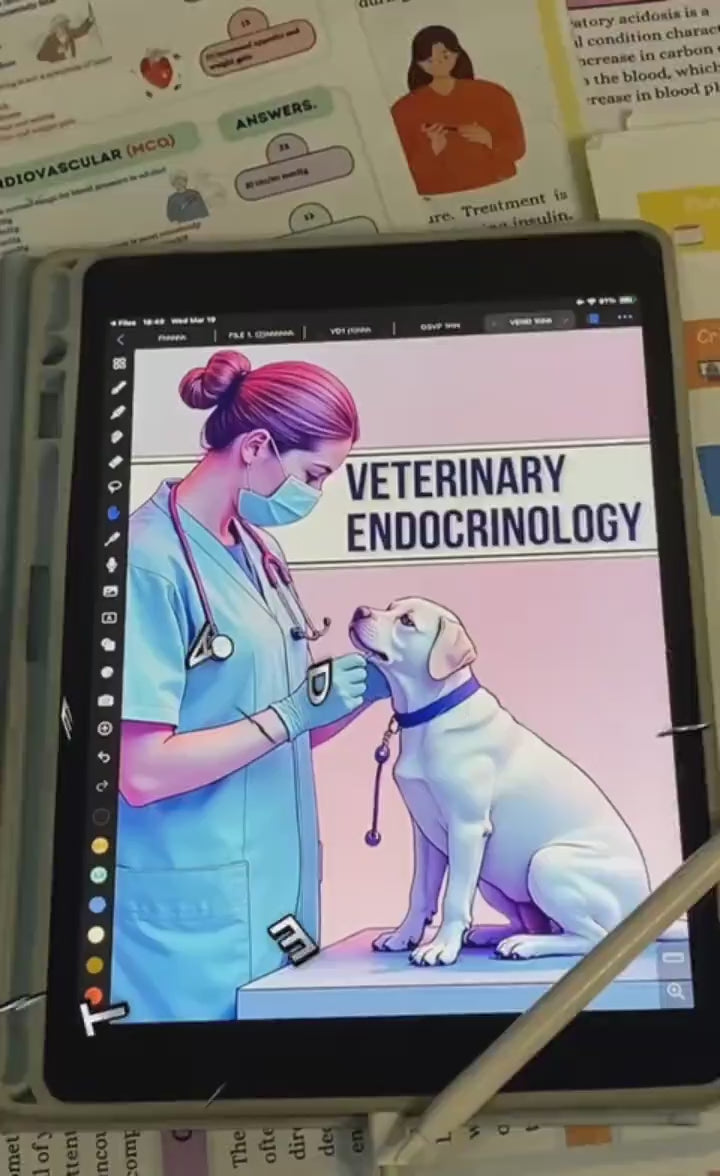 Veterinary Endocrinology Notes, Updated 2026-27, Endocrinology Sheet, Animal Physiology, Veterinary Digital Notes, Veterinary Study Guide
