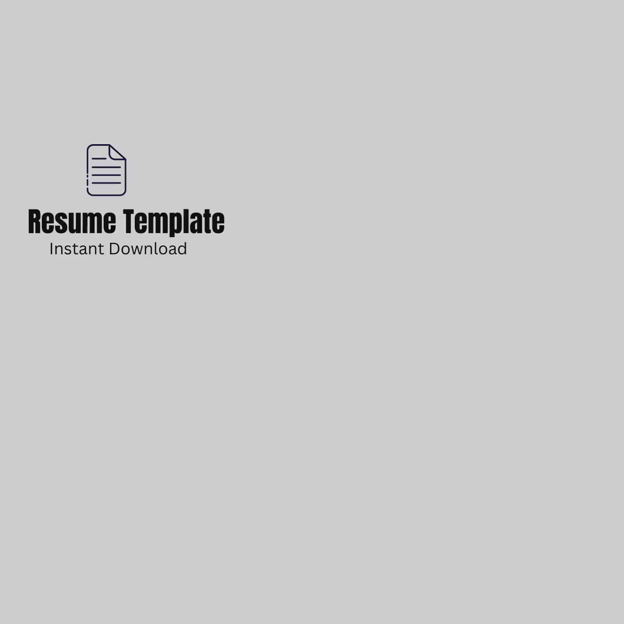 Nurse Resume Template | Professional Resume | Student Nurse Resume | Medical Resume | Instant Download | Rn Resume