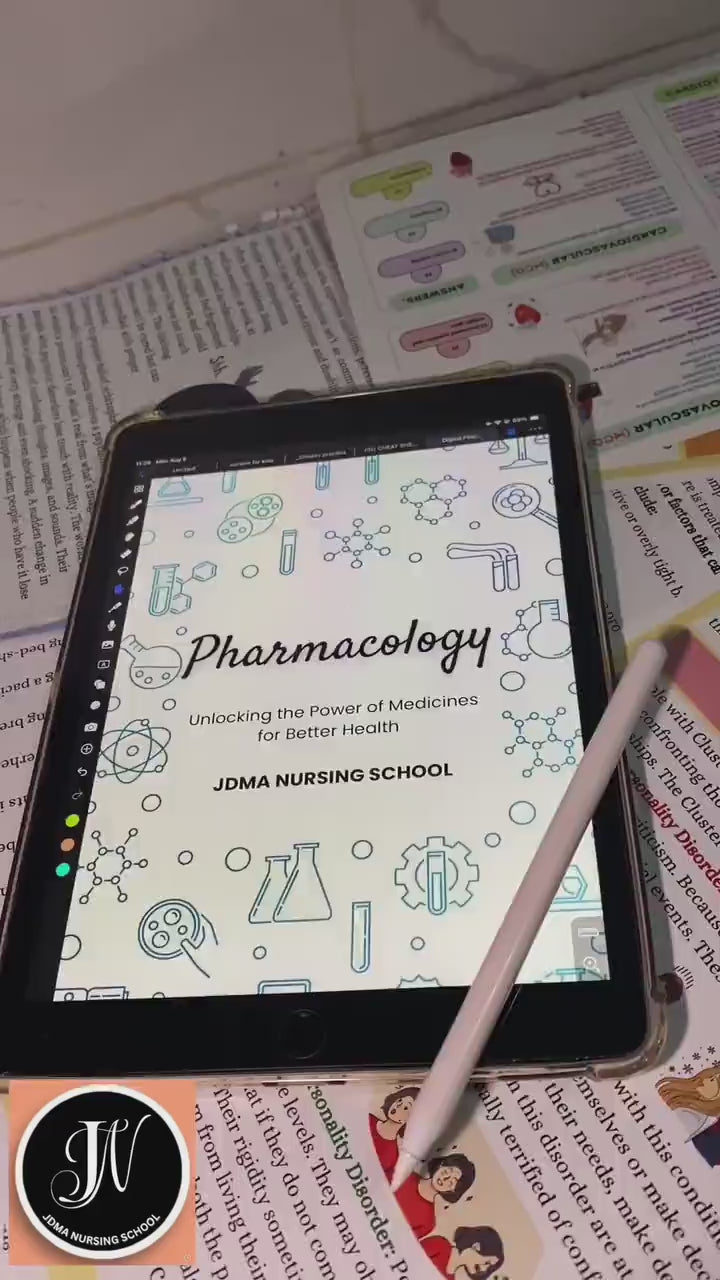 Pharmacology Bundle Hyperlinked 100+Pages with Flashcards, Stickers, Drug Template | Nursing Notes | Pharmacology Workbook | Nursing Student