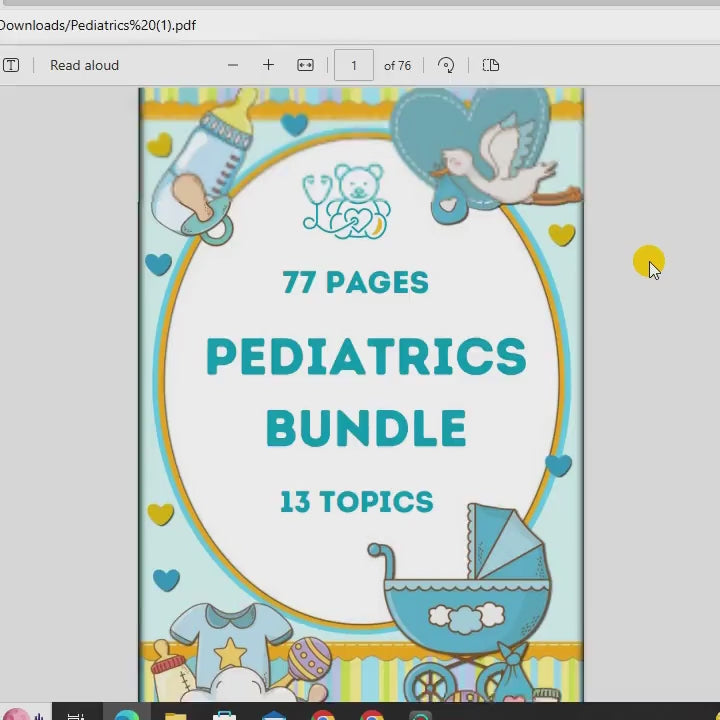 Pediatrics Bundle 76 Pages | Pediatrics Note | Nursing Student Study Guide | Nursing Notes | Nursing Pediatrics | Instant Download