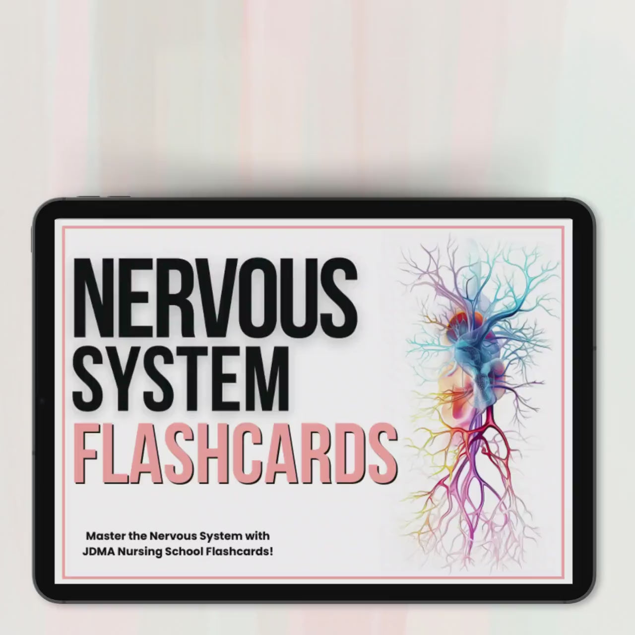 Nervous System Flashcards Hyperlinked, Med Surg Notes, Anatomy of Brain, Study Guide, Nursing School, Instant Download, Med Surg Notes