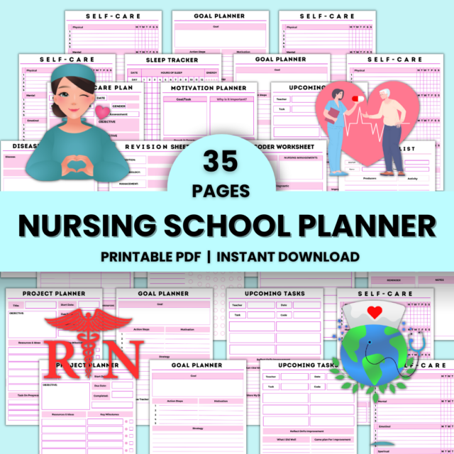 Nursing school planner 1080 x 1080