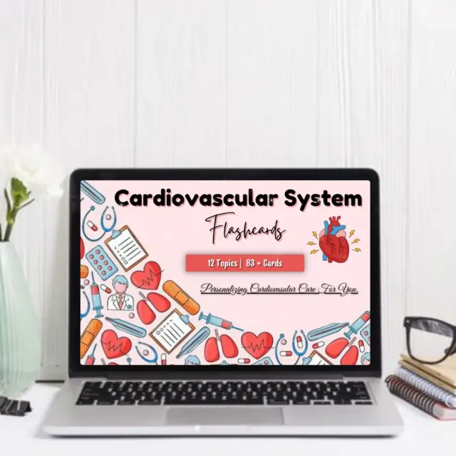 Cardiovascular system flashcards for quick review