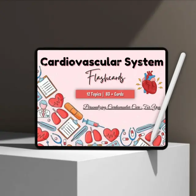 Easy-to-use cardiovascular system flashcards