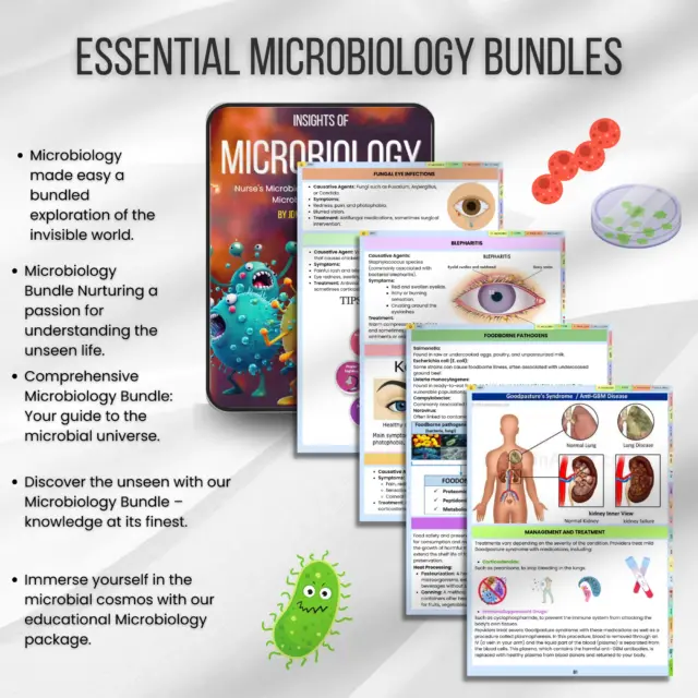 Essential microbiology study guide bundle