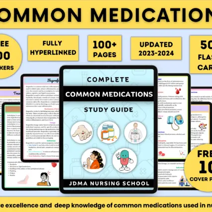 Comprehensive common medications study guide