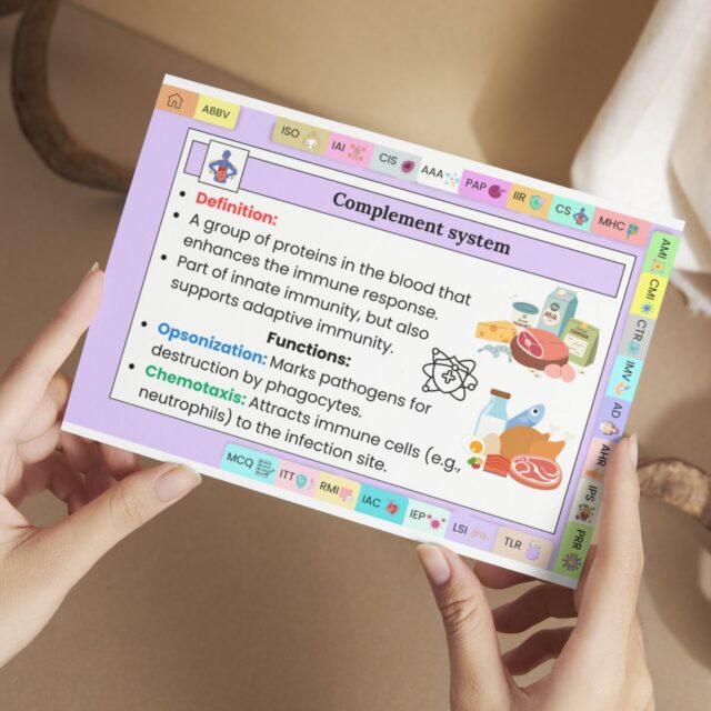 Immune System Flashcards Hyperlinked with Stickers | Nursing Study Card | Medical Flashcards | Biology Study Aid | Immune System Study Guide - Image 12