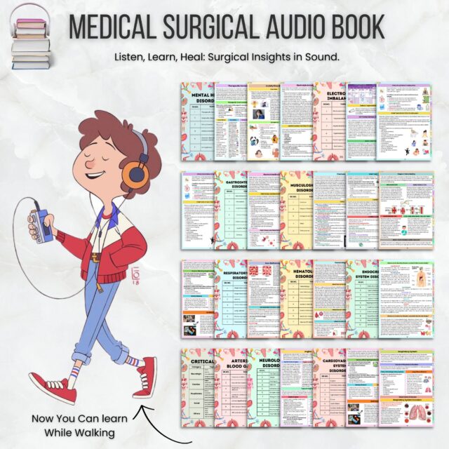 Audio Book Medical Surgical Bundle | Updated 2025-26 | Med Surg Notes | Nursing Study Guide | Med-Surg | Nursing School | Instant Download - Image 7