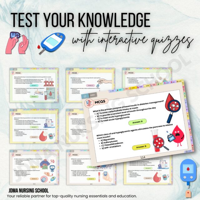 Diabete Flashcard Bundle with Quiz | UPDATED 2025-26 | Nursing Study Notes | Medication Guide | Insulin Guide | Hyperlinked Pages | 21Topics - Image 9