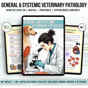 General & Systematic Vet Pathology Notes, Pathology Notes for Students, General Pathology Notes, Animal Pathology, Vet Med Study Guide
