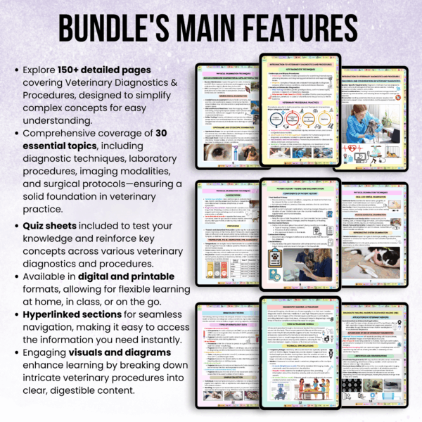 Veterinary Dentistry Notes Hyperlinked Bundle, Vet School Study Notes, UPDATED 2025-26, Vet Dentistry, Instant Download, Vet Dental Notes - Image 2